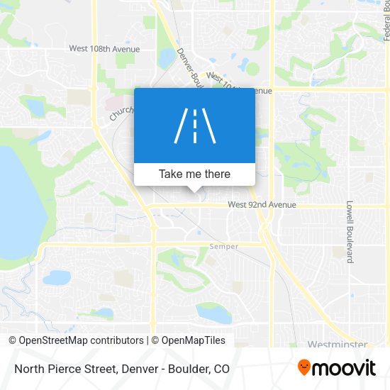 North Pierce Street map