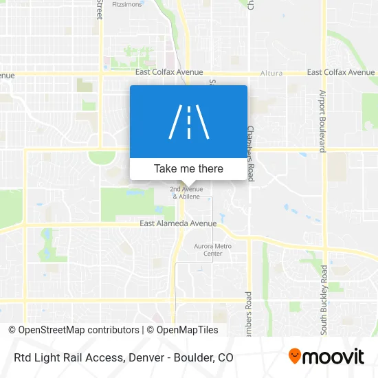 Rtd Light Rail Access map