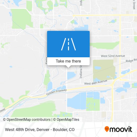 West 48th Drive map