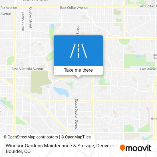 Windsor Gardens Maintenance & Storage map
