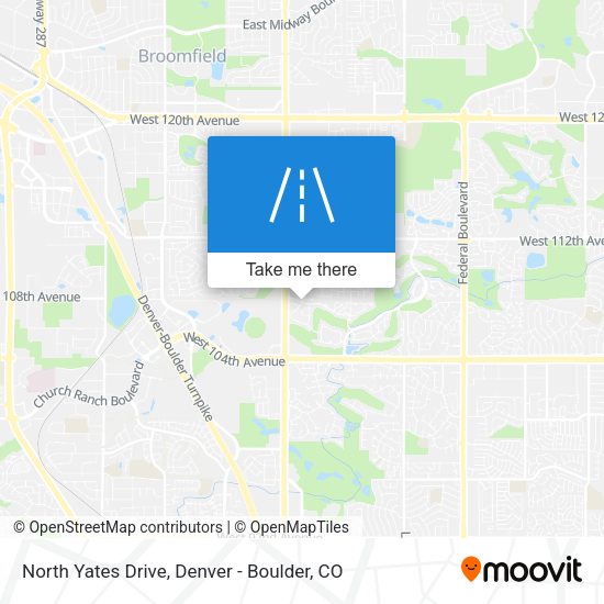 North Yates Drive map