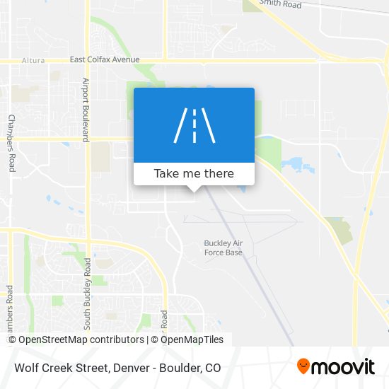 Mapa de Wolf Creek Street