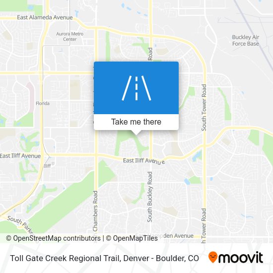 Mapa de Toll Gate Creek Regional Trail