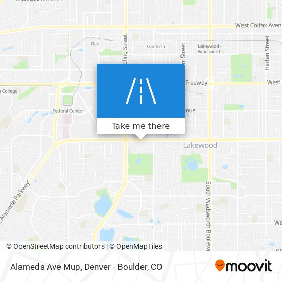 Alameda Ave Mup map