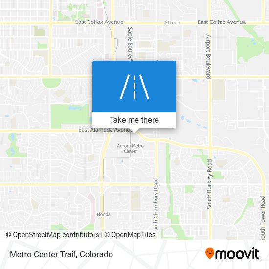Metro Center Trail map