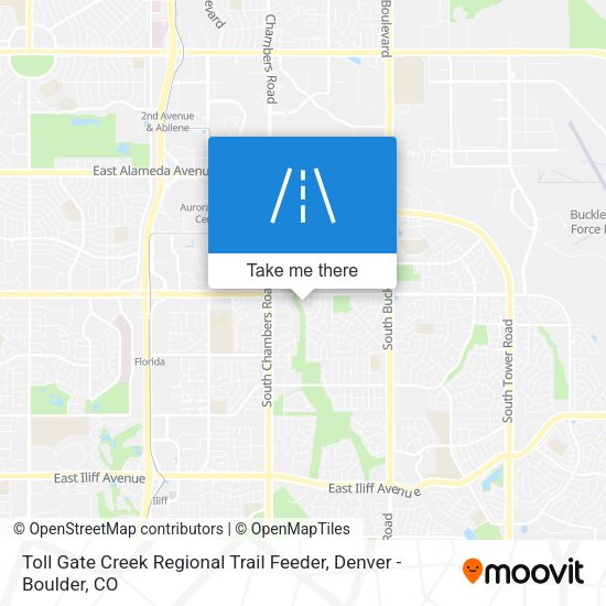 Toll Gate Creek Regional Trail Feeder map