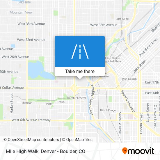 Mapa de Mile High Walk