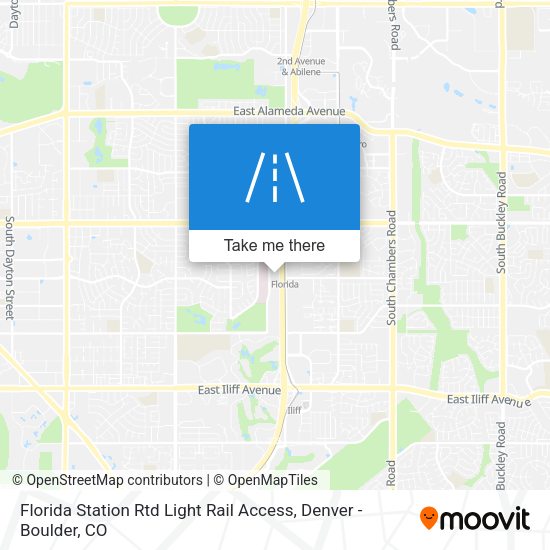 Florida Station Rtd Light Rail Access map