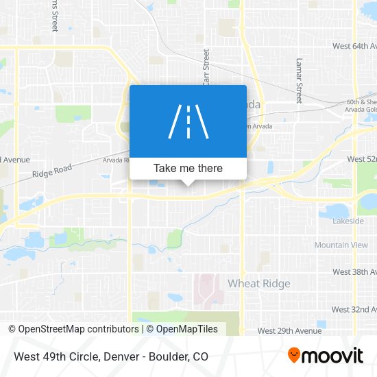 West 49th Circle map