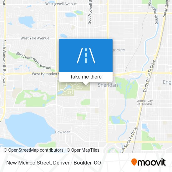 Mapa de New Mexico Street