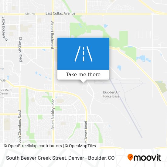 Mapa de South Beaver Creek Street