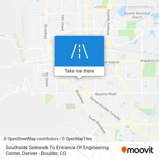 Southside Sidewalk To Entrance Of Engineering Center map
