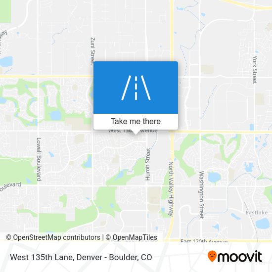Mapa de West 135th Lane