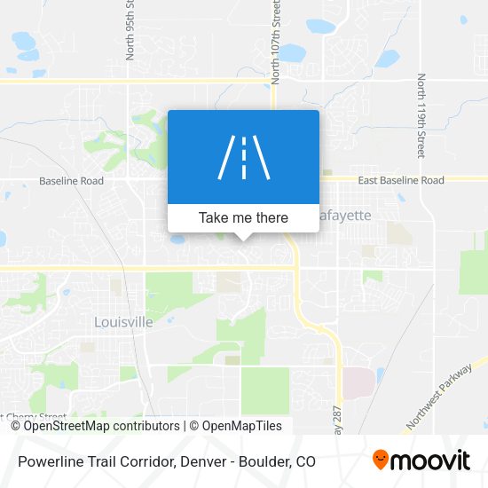 Mapa de Powerline Trail Corridor