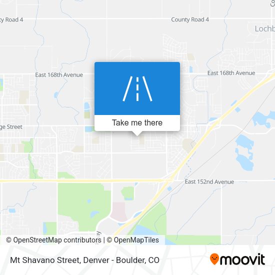 Mt Shavano Street map