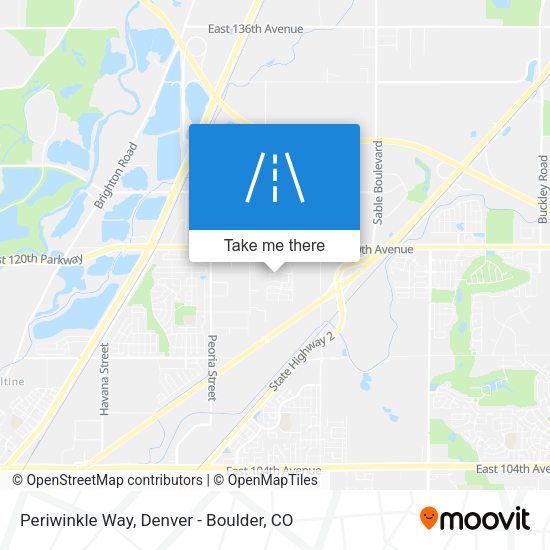 Periwinkle Way map