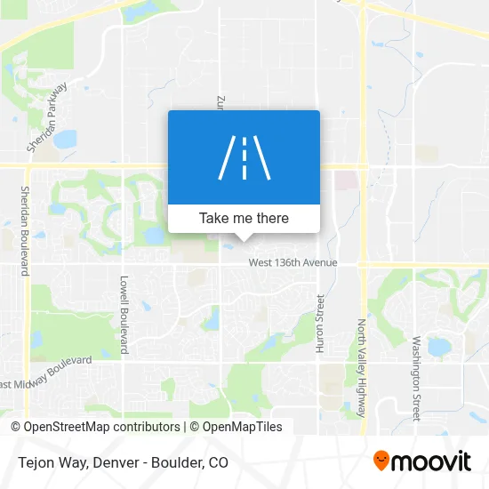 Tejon Way map
