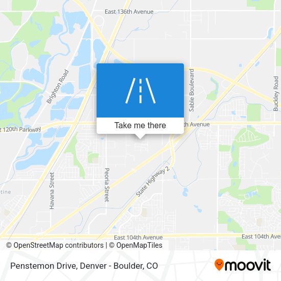 Penstemon Drive map