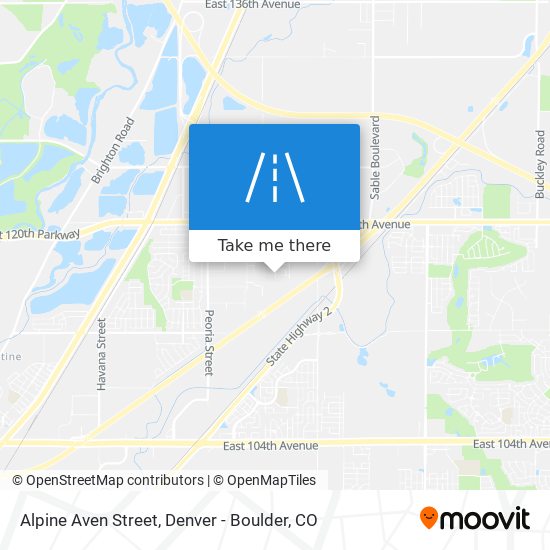 Alpine Aven Street map