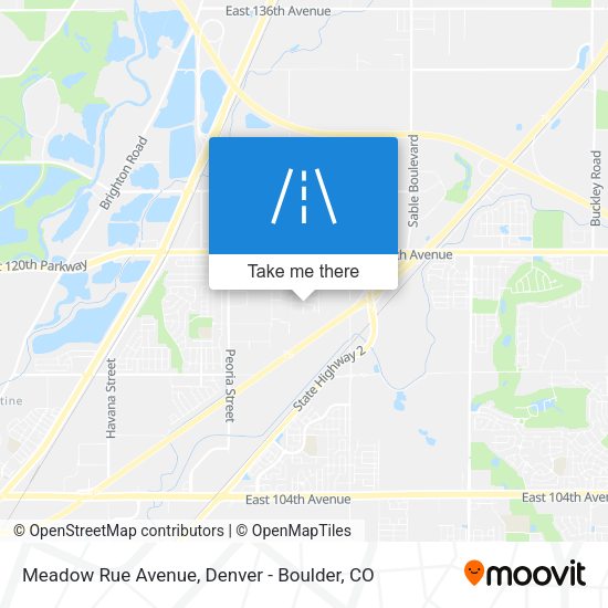 Mapa de Meadow Rue Avenue