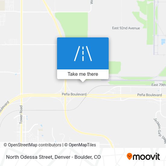North Odessa Street map