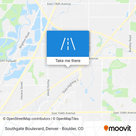 Mapa de Southgate Boulevard