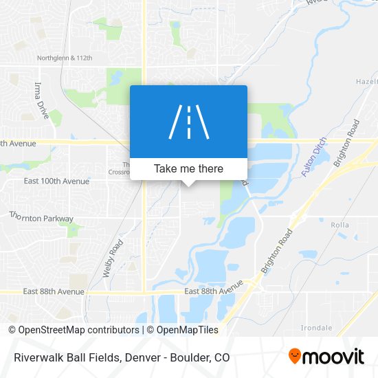 Riverwalk Ball Fields map