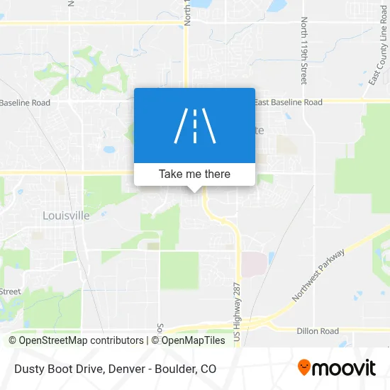 Dusty Boot Drive map