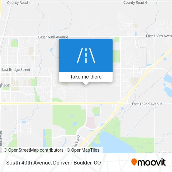 South 40th Avenue map