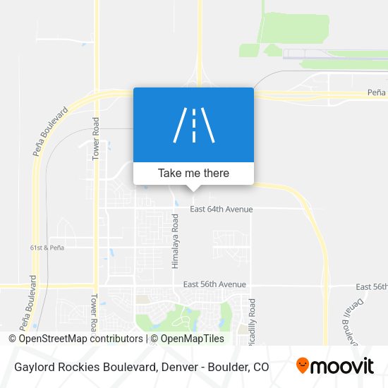 Gaylord Rockies Boulevard map