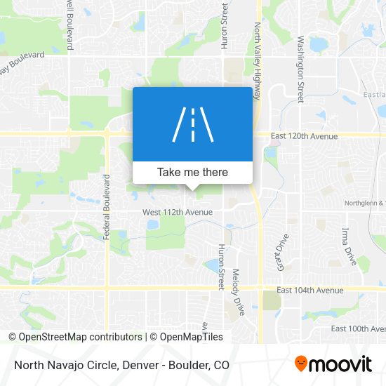 North Navajo Circle map