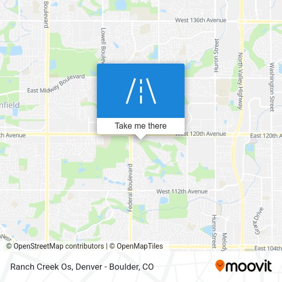 Mapa de Ranch Creek Os