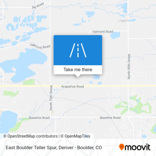 Mapa de East Boulder Teller Spur
