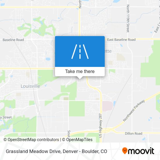 Grassland Meadow Drive map
