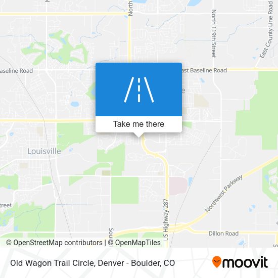 Old Wagon Trail Circle map