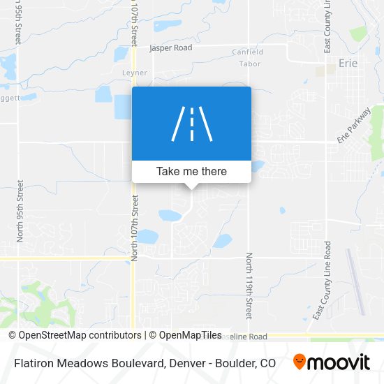 Mapa de Flatiron Meadows Boulevard