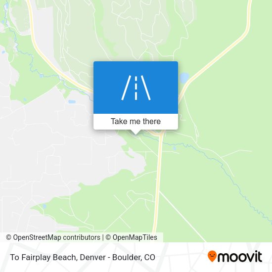 To Fairplay Beach map