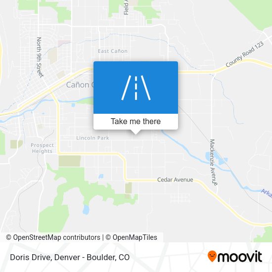 Doris Drive map