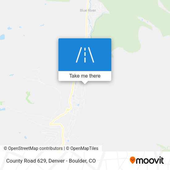 County Road 629 map