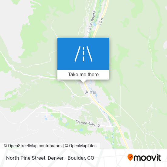 North Pine Street map