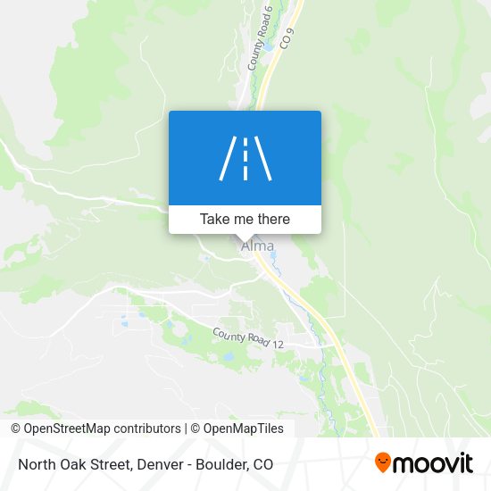 North Oak Street map