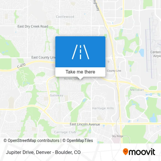 Jupiter Drive map