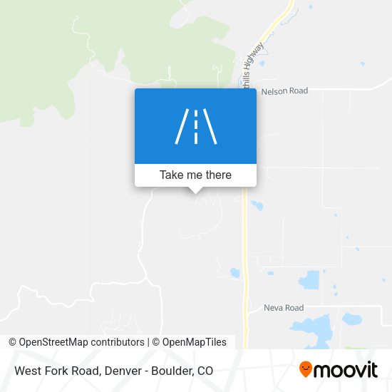 West Fork Road map