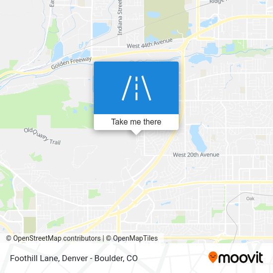 Mapa de Foothill Lane