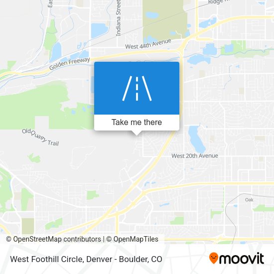 Mapa de West Foothill Circle