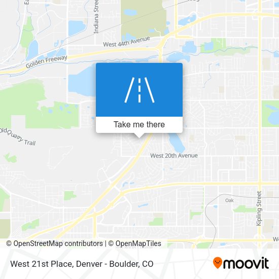 West 21st Place map