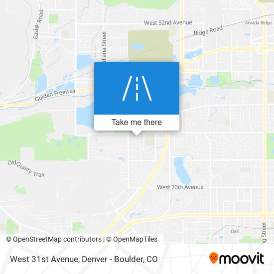West 31st Avenue map