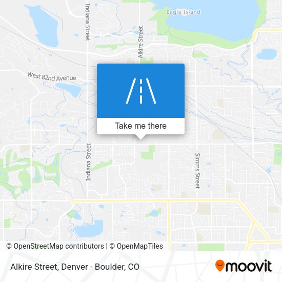 Alkire Street map