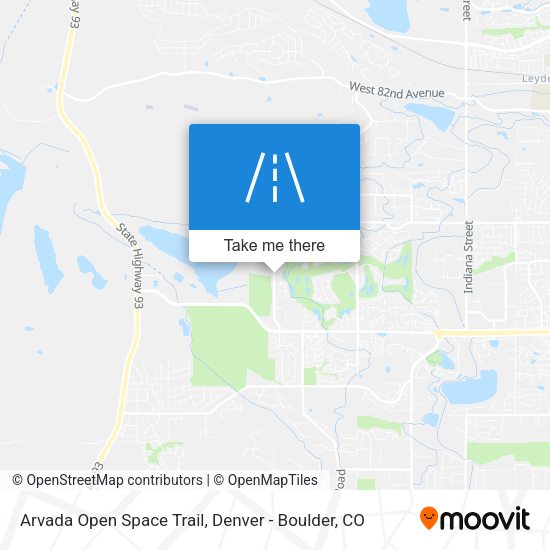 Arvada Open Space Trail map