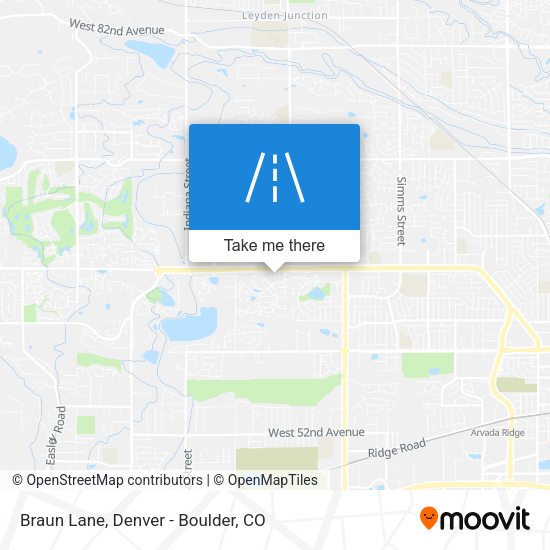 Mapa de Braun Lane